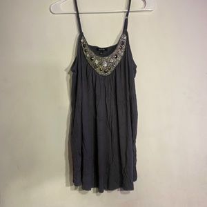 APT 9 BLACK JEWLED TANK